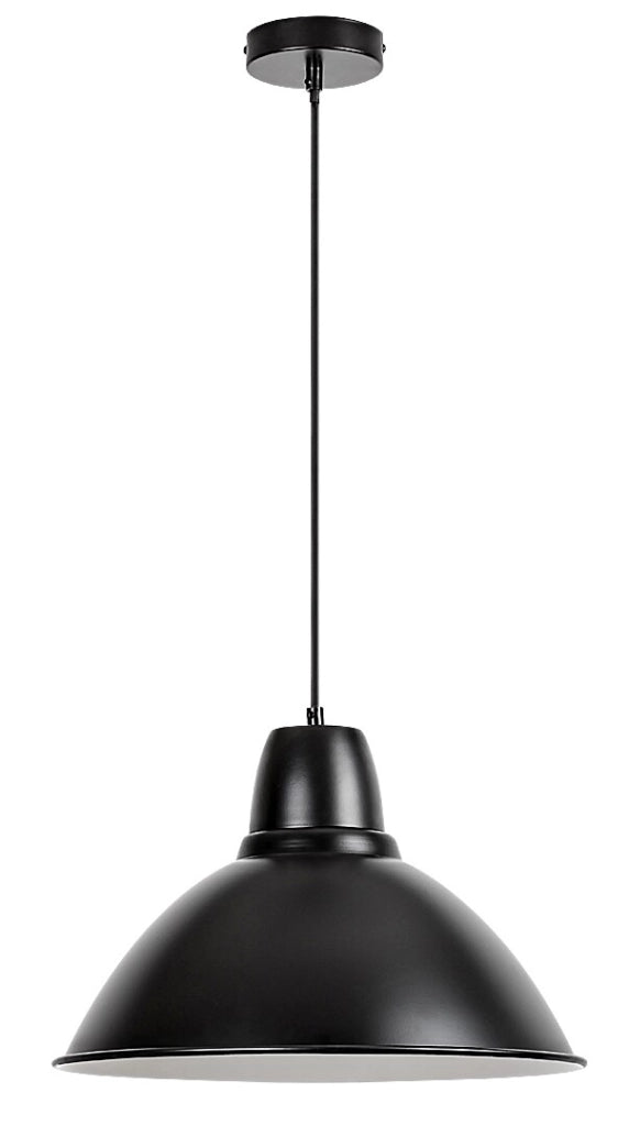 Lampada a sospensione Rabalux Wilbour nera Ø36 E27