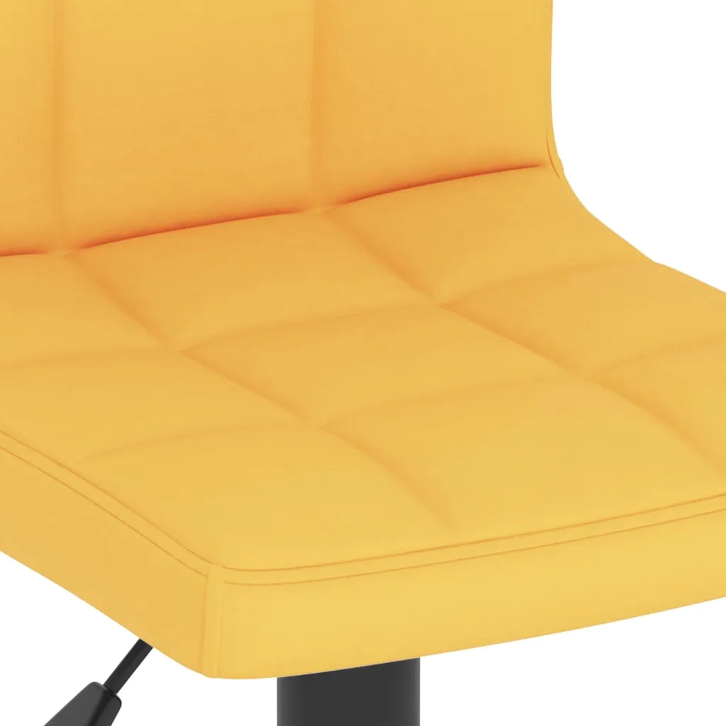 Sgabelli da Bar 2 pz Giallo Senape in Tessuto 334289