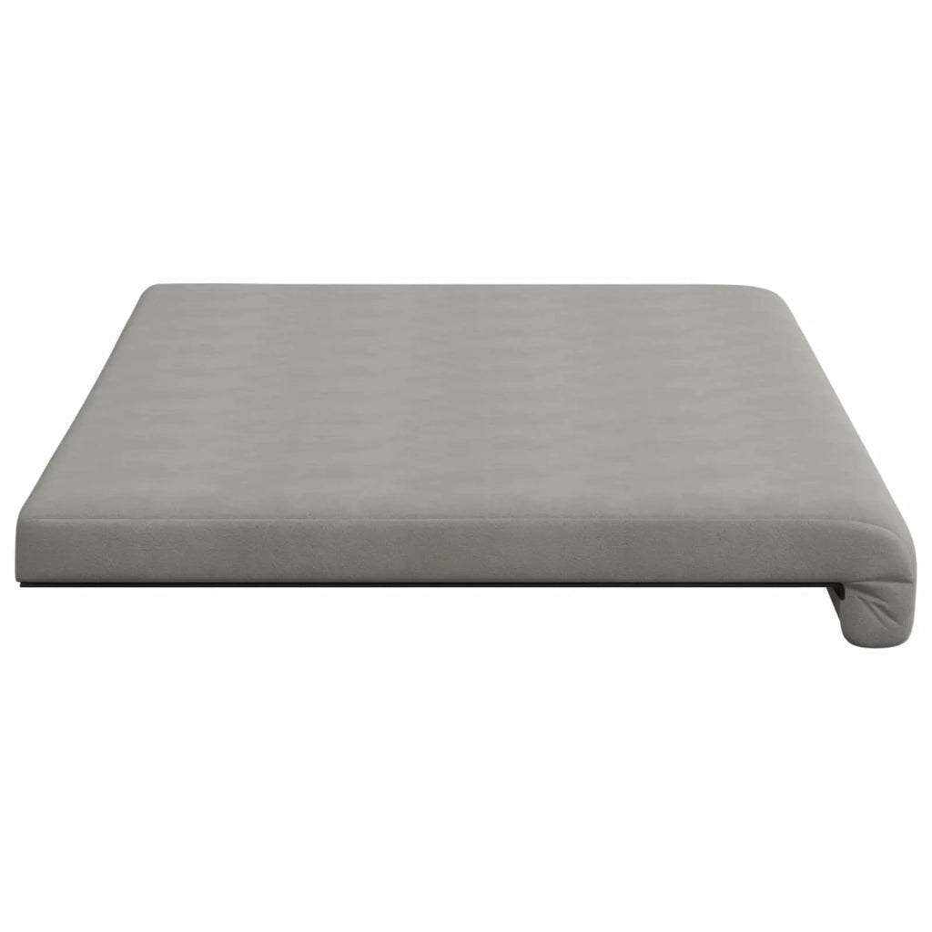 Cuscino per panchina Microfibra Grigio Chiaro Profondità 35 cm 42043284