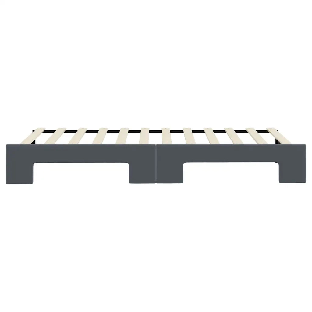 Divano Letto con Letto Estraibile-Sofa Letto-Daybed Grigio Scuro 90x200cm Velluto 728114