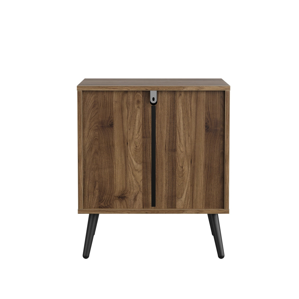 Comodino con 2 Cassetti ¨C MINIMAL ¨C Noce, 45x40x53 cm