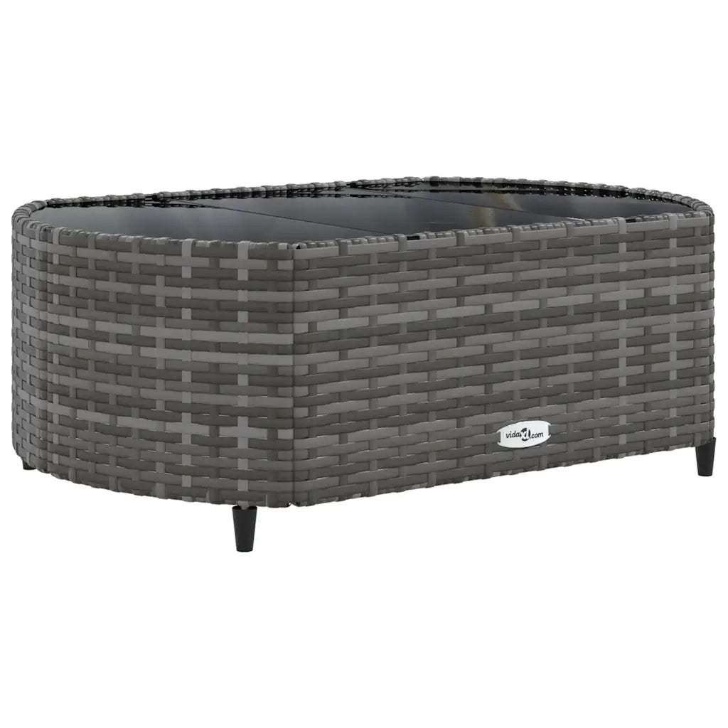 Set Divano da Giardino 5 pz con Cuscini Grigio in Polyrattan 3308370
