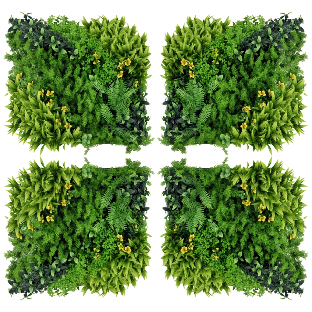 Parete Vegetale Artificiale 12 Pezzi ¨C Minimal ¨C Verde 50x50 cm