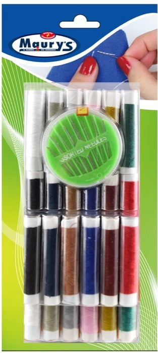 MAURY'S KIT CUCITO CON AGHI E SPOLETTE