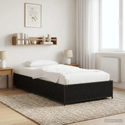 Struttura del letto Rovere Nero 80 x 200 cm 8009141
