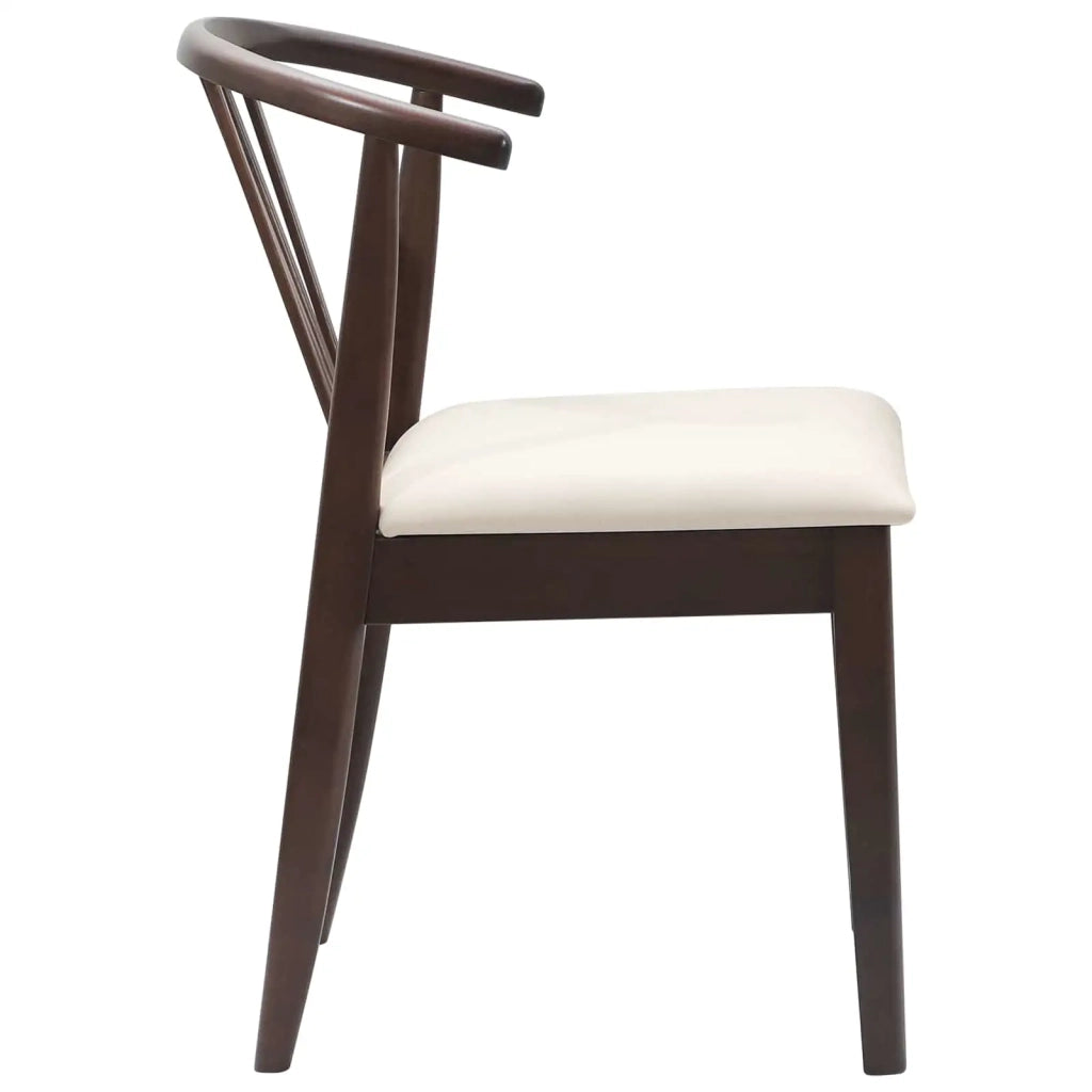 Sedia da pranzo 2 pcs Marrone chiaro e chiaro 42020393