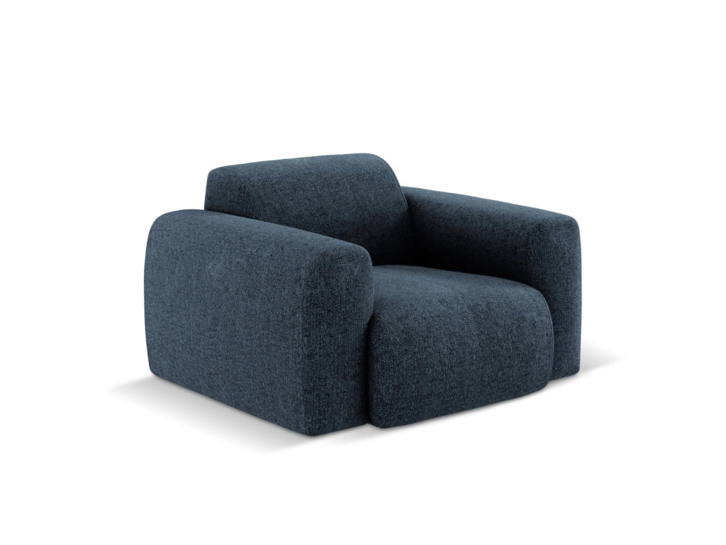 Cosmopolitan Design - Poltrona "Nolio" 2 posti in ciniglia blu reale 