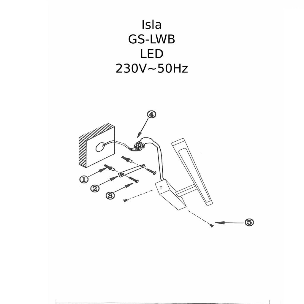 Applique Isla media oro IP44 LED 12W 4000K Light Prestige