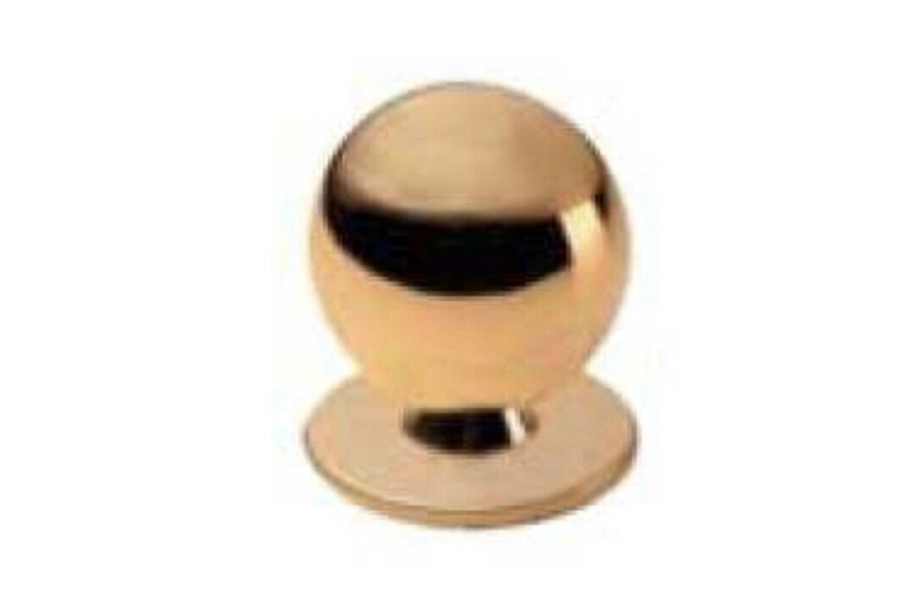 Pomolo A Sfera Diametro 20 Ottone Lucido Pezzi 1 - Masidef