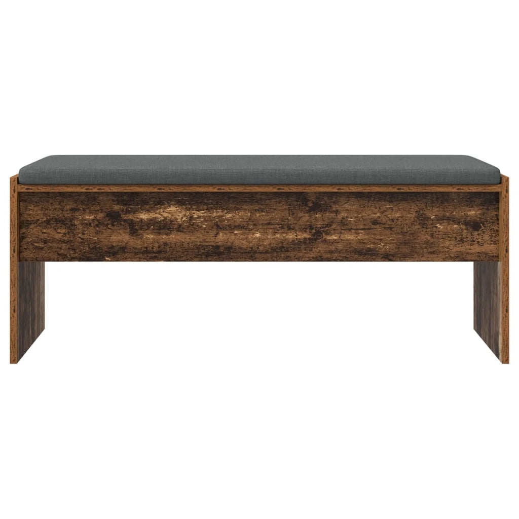 Panca per ingresso con cuscino Legno vecchio 103 x 38 x 40 cm