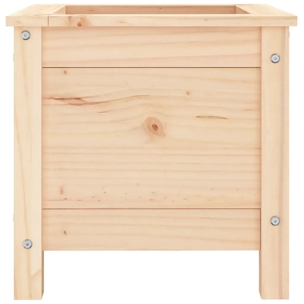 Fioriera | Cassetta per fiori | Vaso da Giardino 40x40x39 cm in Legno Massello di Pino