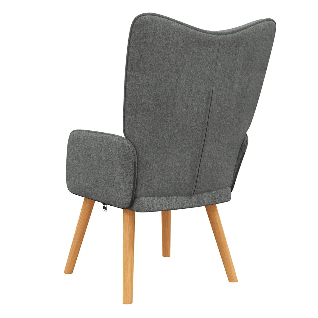 Poltrona Relax | Sedia Relax Grigio Scuro in Tessuto