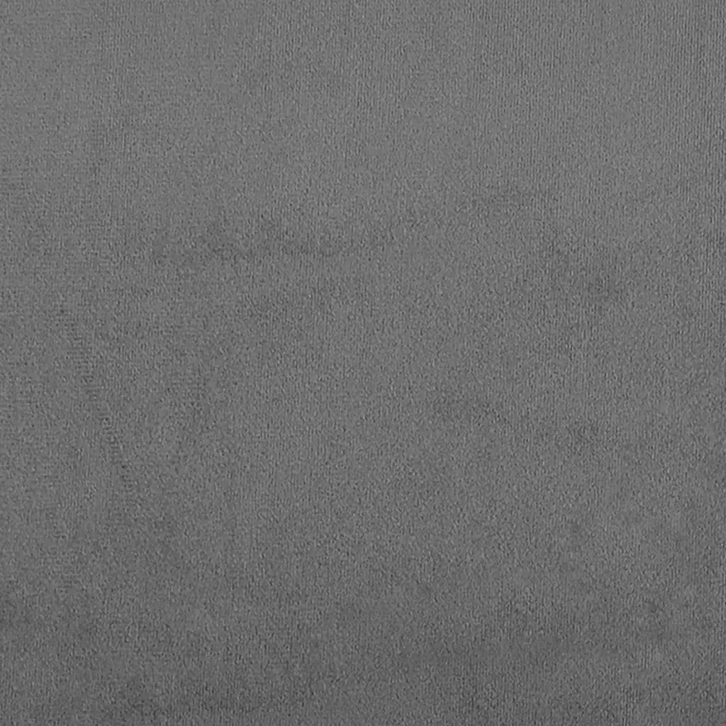 Divano 3 Posti Cuscini Grigio Scuro 180 cm Tessuto Microfibra
