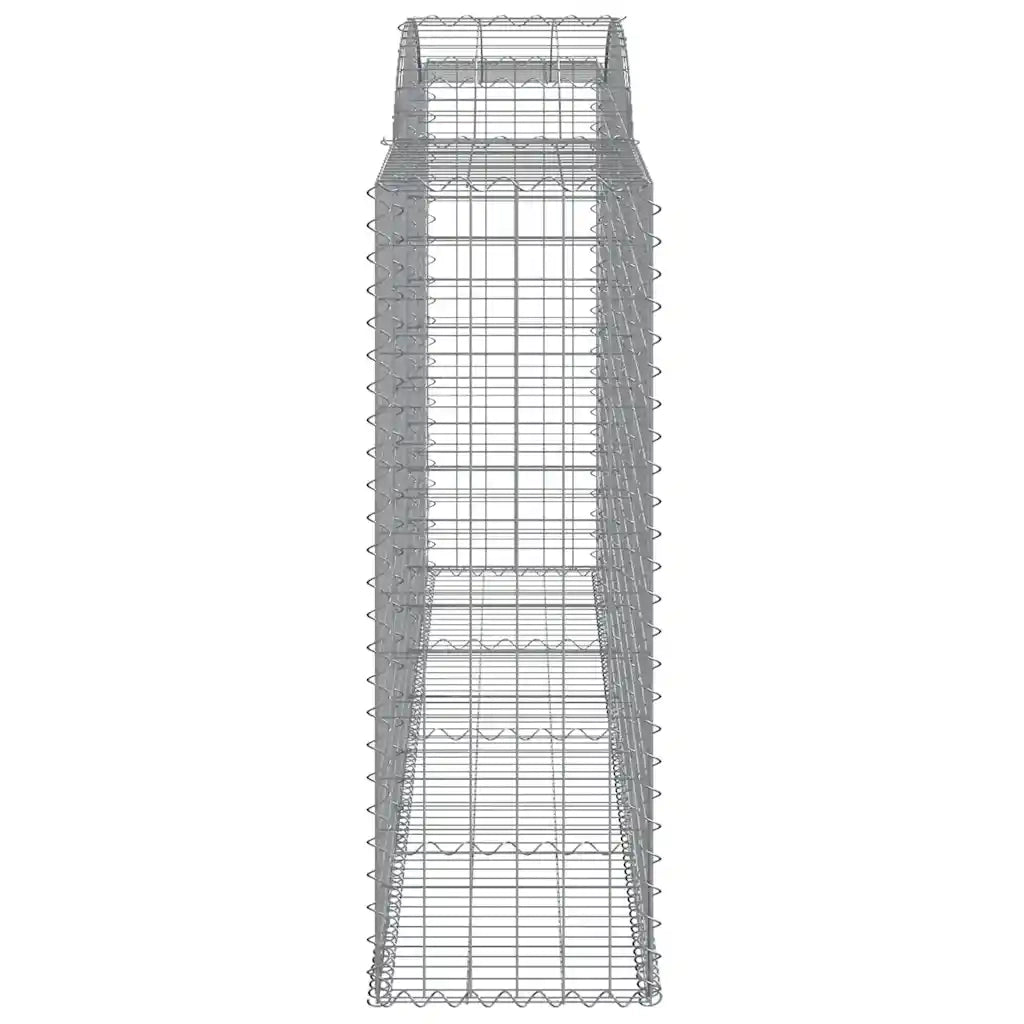 Cesti Gabbioni ad Arco 2 pz 300x50x140/160 cm Ferro Zincato