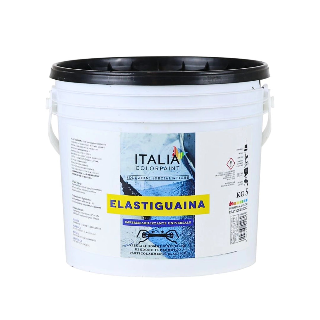 Guaina liquida elastomerica bituminosa per impermeabilizzazione kg 18 italia colorpaint