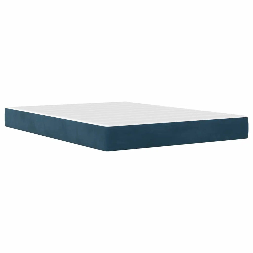Struttura letto con materasso Blu 180 x 200 cm Velluto 3414818