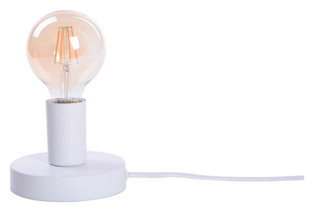 Lampada da tavolo minimal bianca E27 Bowie Rabalux 6570