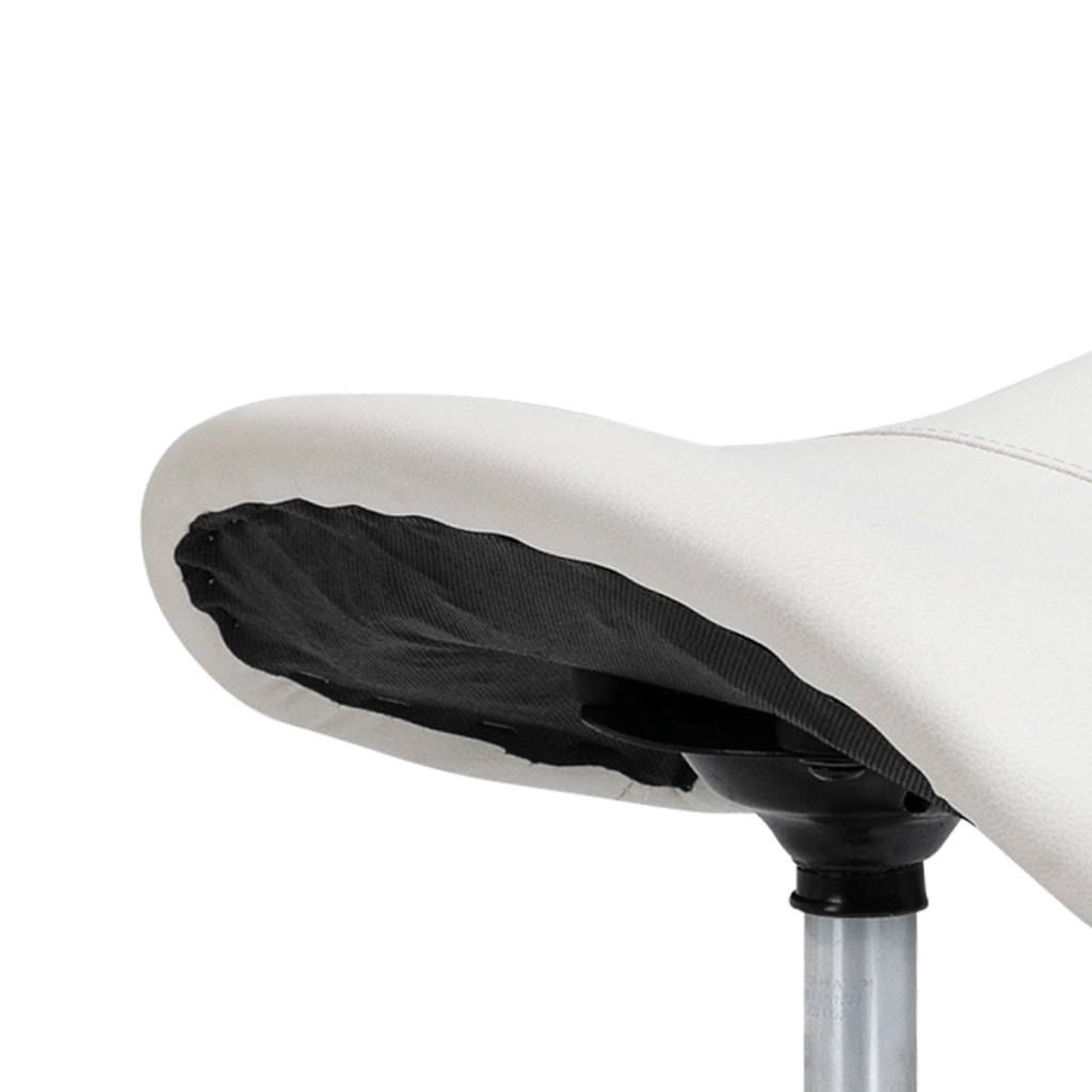 Sgabello girevole regolabile in altezza ¨C zephmum ¨C Bianco 49-61 cm