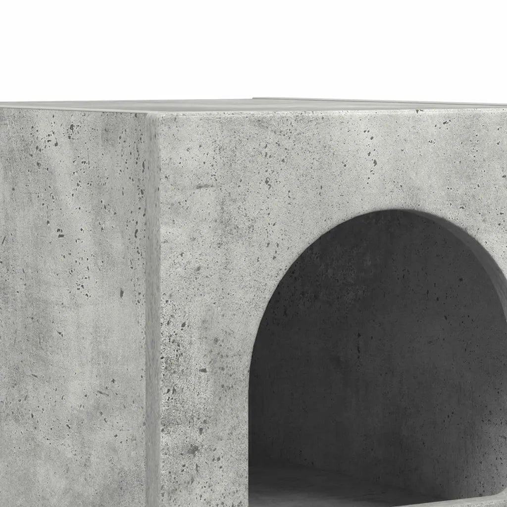 Comodino 2 pcs Grigio cemento 29,5 x 33,5 x 50 cm 891231