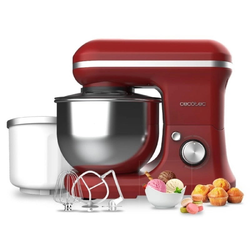 CECOTEC 03903 - Planetaria Impastatrice Cecomixer Merengue 5L 1200 Ice-Cream Red