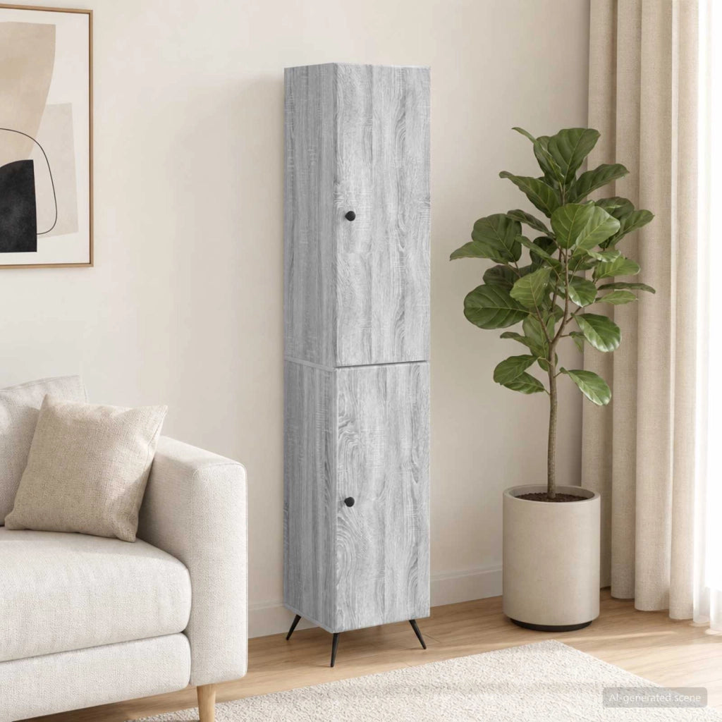 Set di armadi 2 pz Sonoma grigio Legno ingegnerizzato 3416877