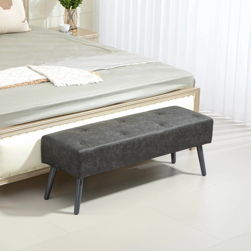 Pouf per letto ¨C Minimal ¨C 114x38x42 cm grigio
