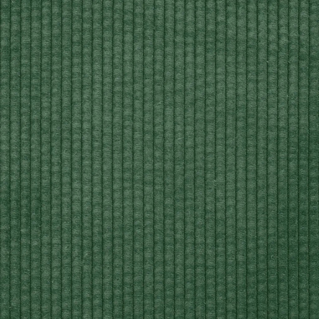 Divano Poltrona | Sedia con Braccioli Verde Scuro 54 cm Tessuto a Coste