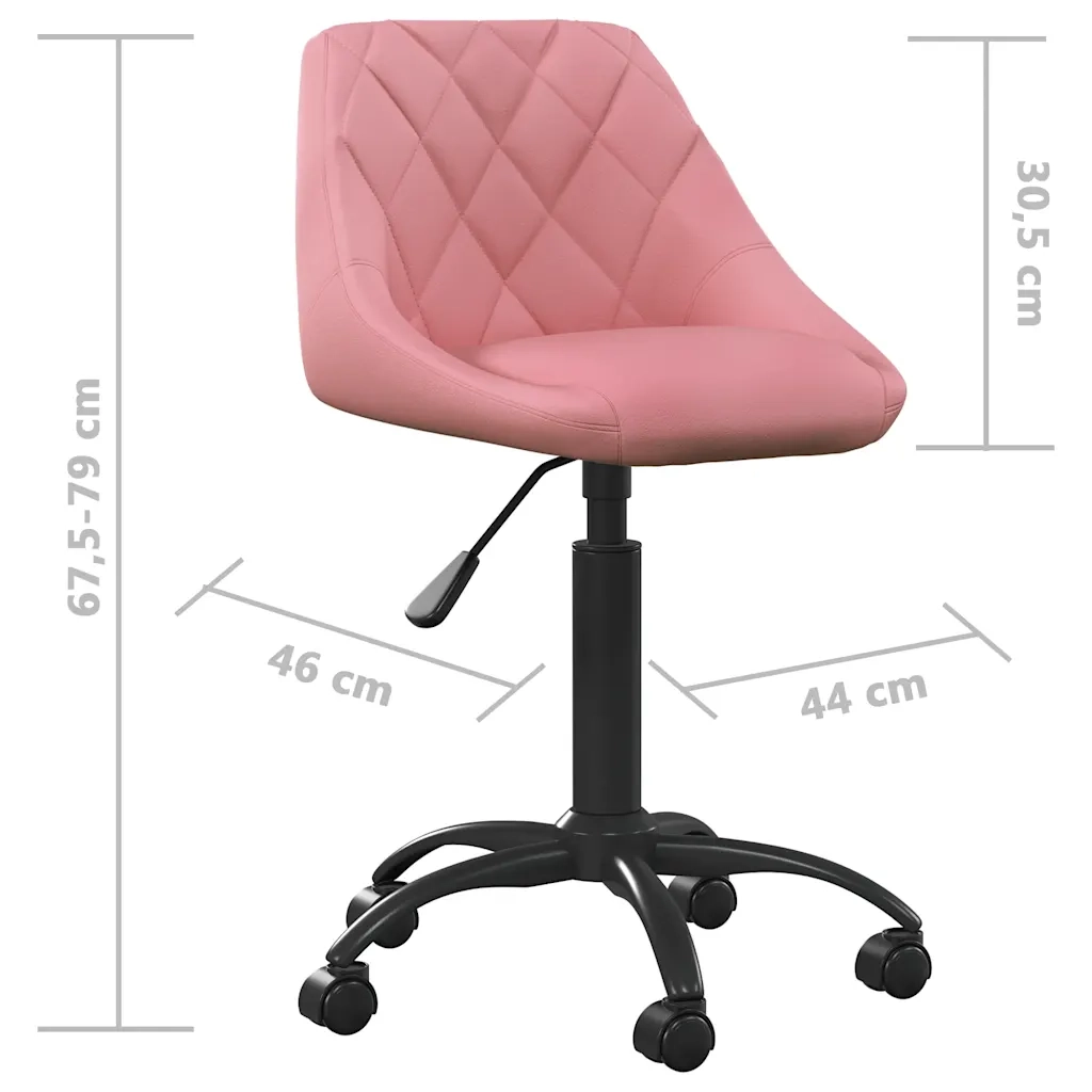 Sedia da Pranzo Rosa in Velluto 335365
