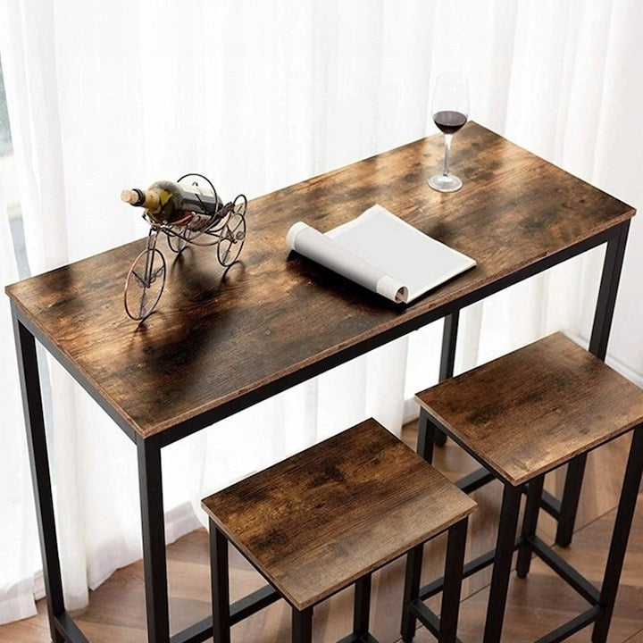 Tavolo da bar, marrone 100x40x90 cm