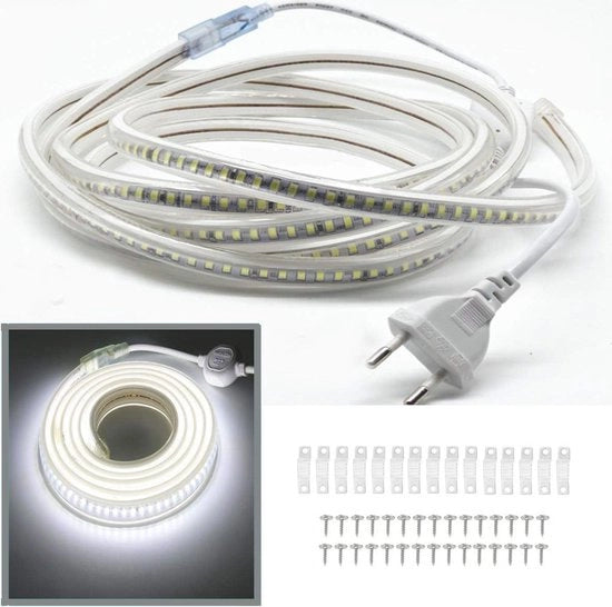 Faro LED a LED a 10m, 2835 SMD, 144 LED/m, 220V, IP65 Resistente all'Acqua