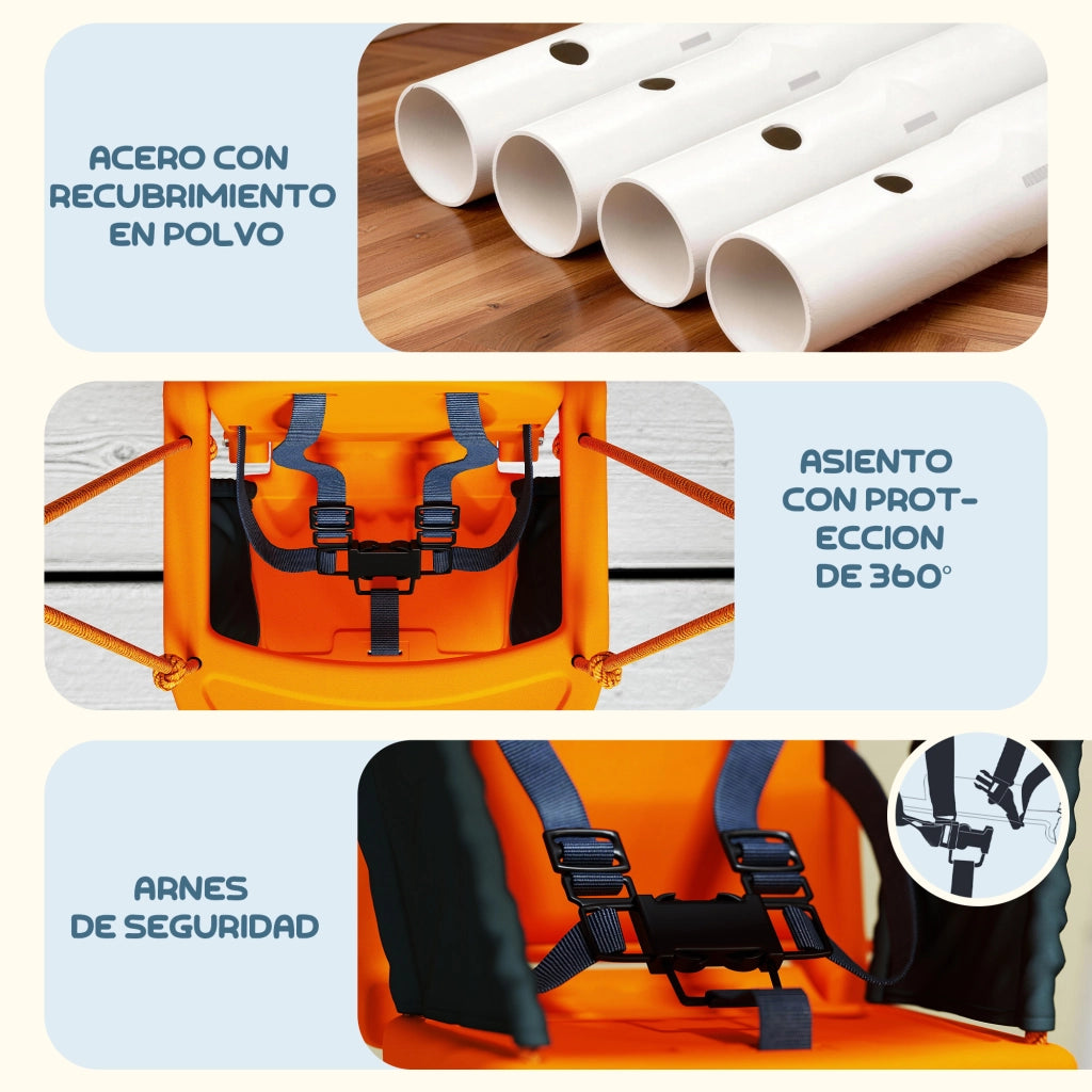 Dondolo Beb¨¨ ¨C zephmum ¨C Arancione Acciaio