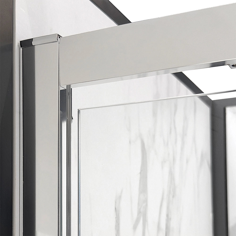 Box doccia 100x100 doppio scorrevole h 200 vetro trasparente Ted