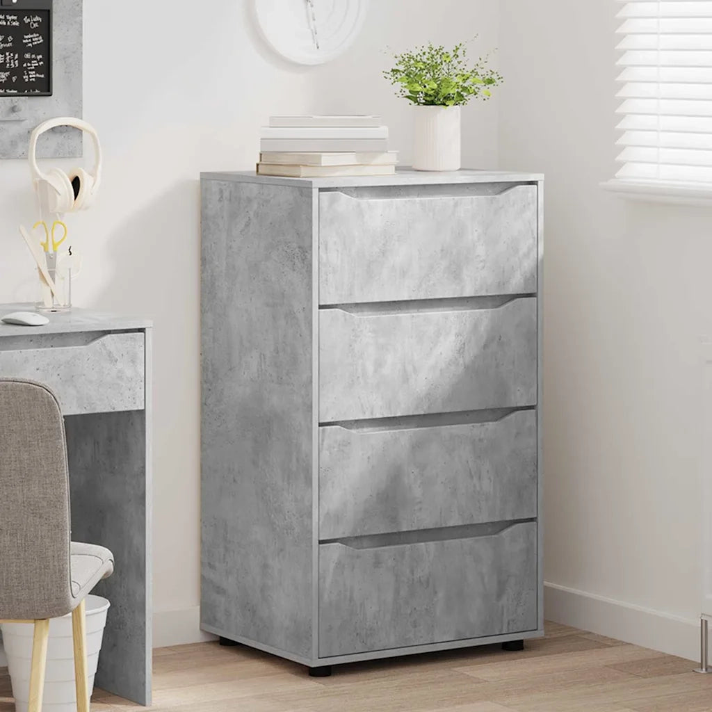 Armadi di Stoccaggio 2 pcs Grigio cemento 60 x 48 x 105 cm