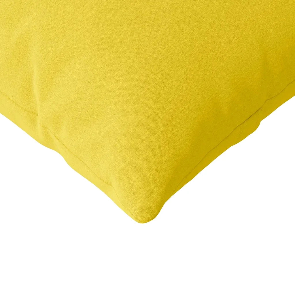 Cuscini da Divano 2 pcs Giallo Chiaro 120 x 40 cm Tessuto 42013791