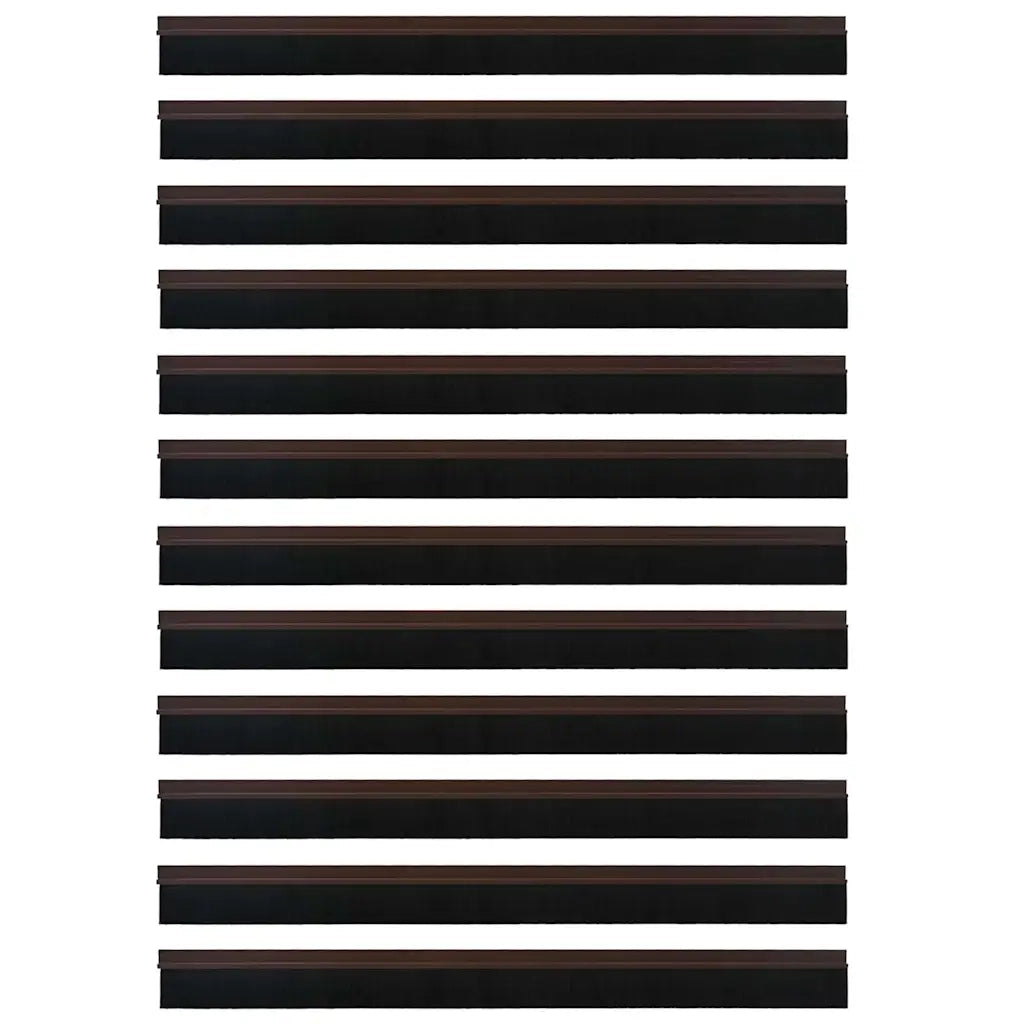 Spazzole per porte autoadesive 12 pz Marrone 100 cm CFW9324876