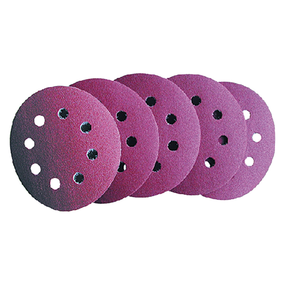 DISCO IN CARTA ABRASIVA CON VELCRO FORATO art. 349.40 - gr. 120  - PG