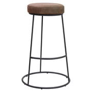 Set di 2 Sgabelli Bar Oklahoma Marrone