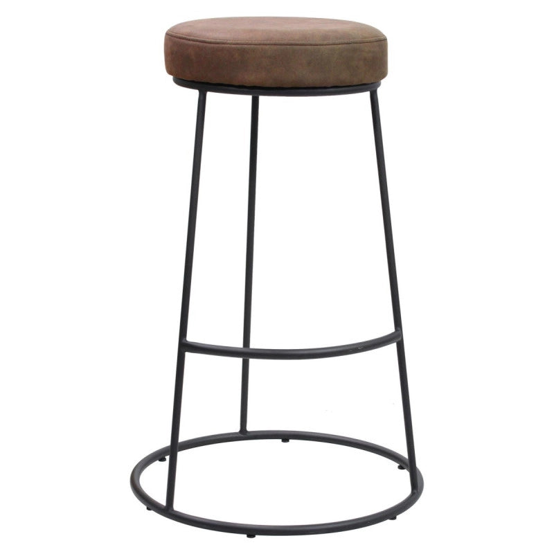 Set di 2 Sgabelli Bar Oklahoma Marrone