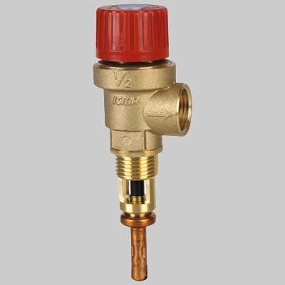 VALVOLA DOPPIA DI SICUREZZA TEMPERATURA E PRESSIONE  1/2 3 Bar     ICMA