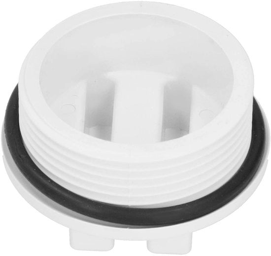 Flessimetteria per piscina/spa - 1,5 pollici - 5,5x3,3 cm - 5 pezzi - Con anello in gomma - In plastica - Per scarico