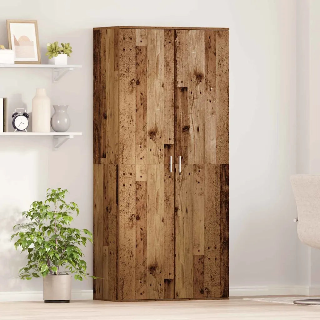 Credenza Legno vecchio 80 x 39 x 178 cm Legno multistrato