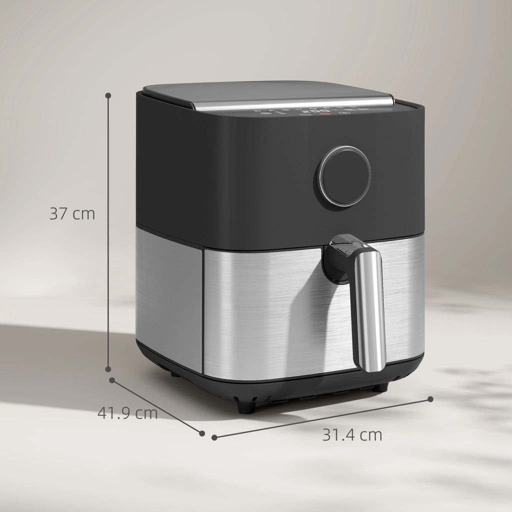 Friggitrice ad Aria 8L ¨C Zephmum ¨C 1700W, 8 Programmi, Nero