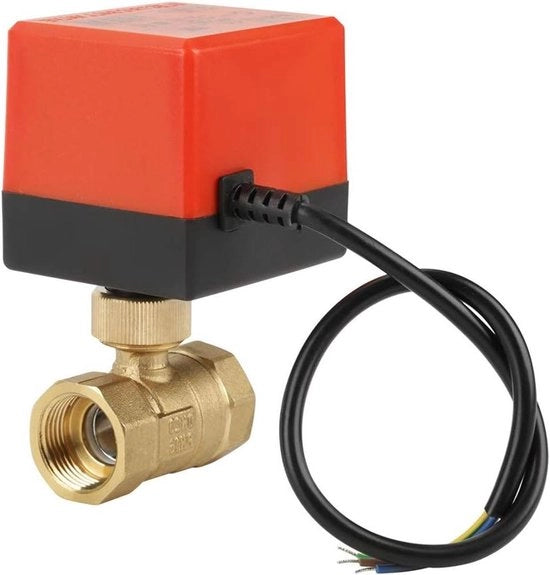 Regolatore di Flusso Gemotorizzato AC 12V in Rame G3/4" DN20 2-Vie