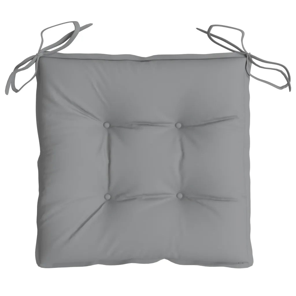 Cuscini per Sedia 6 pz | Cuscini per sedie Grigi 40x40x7 cm in Tessuto Oxford
