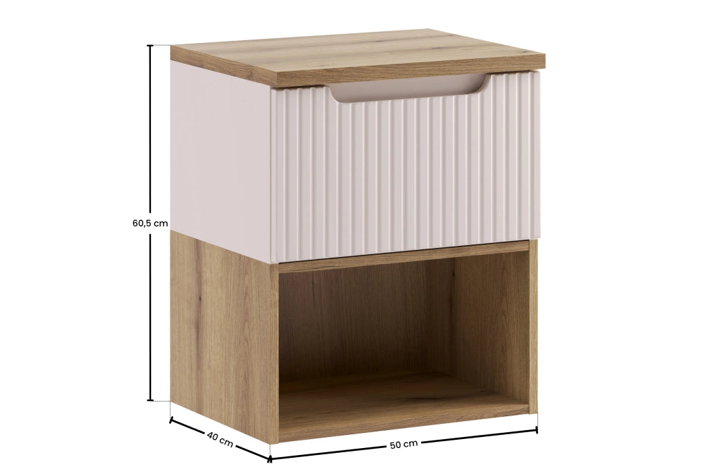 Set mobili bagno 50 cm con piano Nova Cashmere 50 cm
