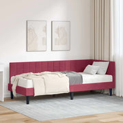 Struttura Letto Angolare con Materasso 2 pz-Giroletto con materasso Verde Velluto 263086