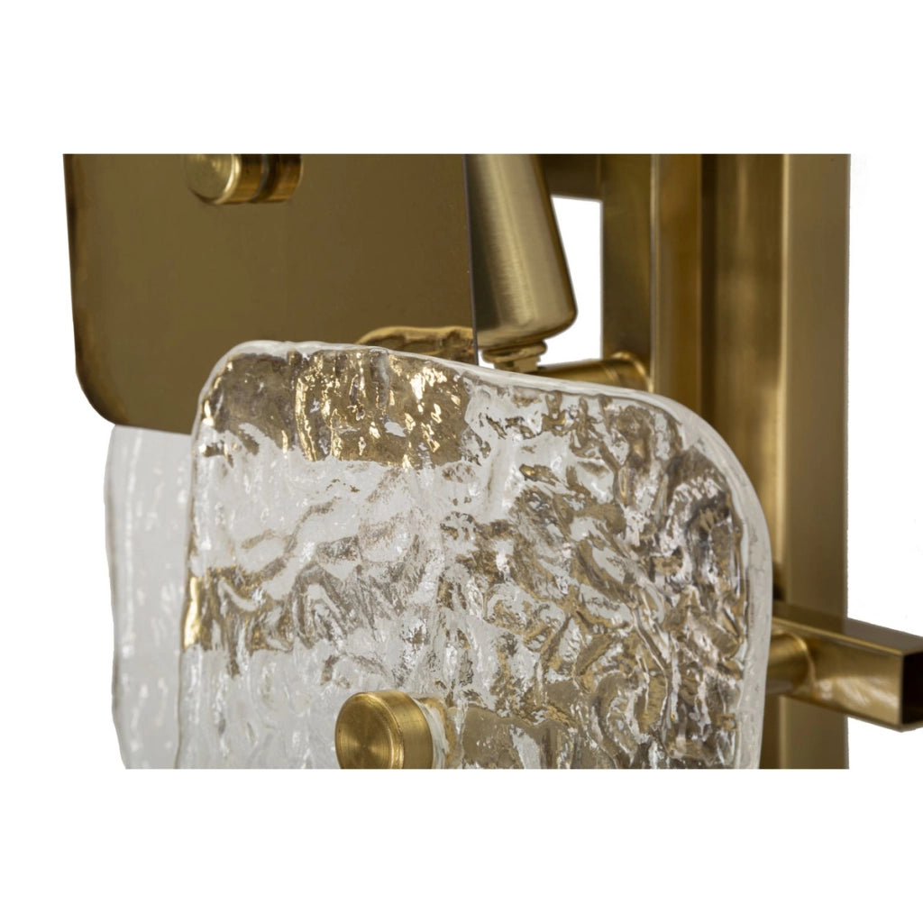 Lampada a Parete VKH58, Oro, Metallo, 24x13x76 cm