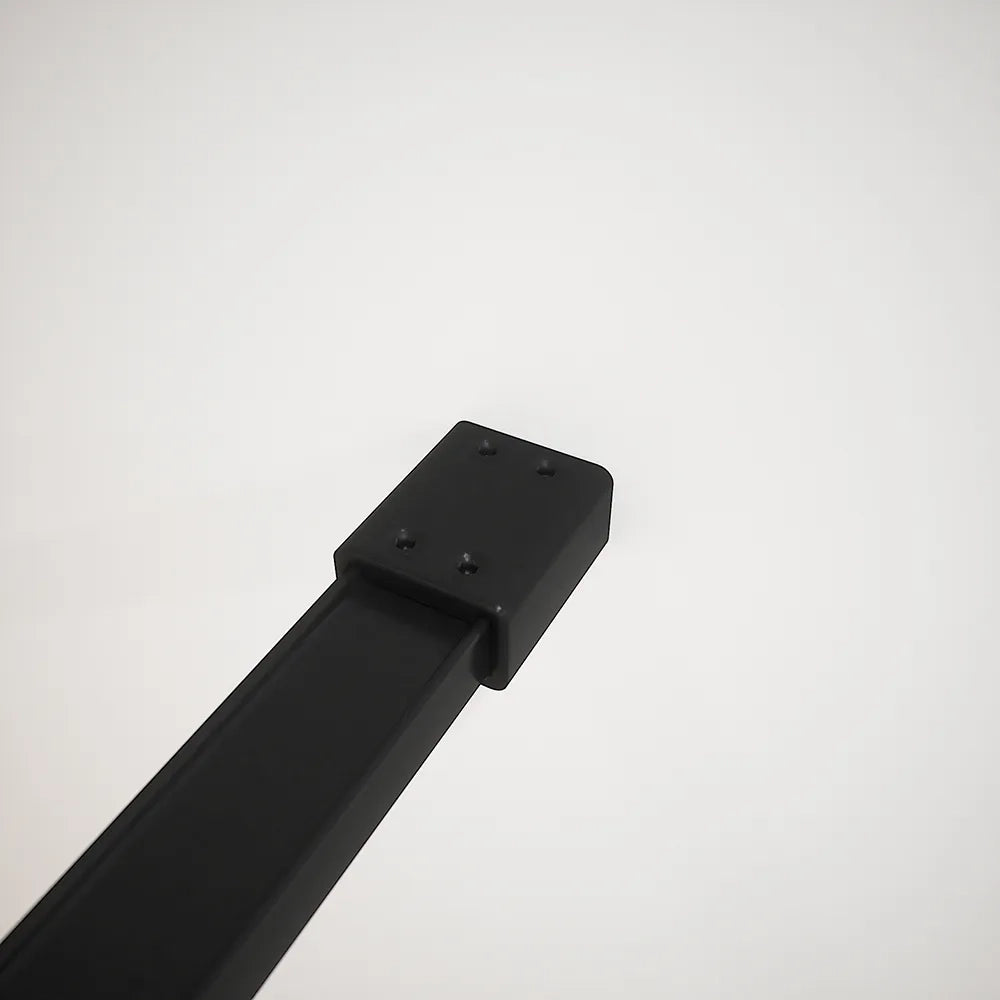 Doccia walk-in full frame 80 cm vetro trasparente profili neri | Rodi