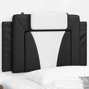 Cuscino Testiera Viana Nero e Bianco 80 cm in Similpelle 374765