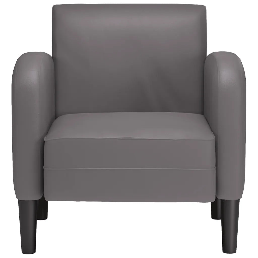 Divano Sedia con Braccioli Grigio 54 cm in Similpelle 4100531